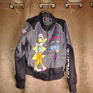 Members Only Jacket Looney Tunes XL Babs Bunny Black Windbreaker